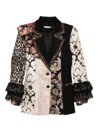 Alice Olivia Faie Blazer Black at Farfetch